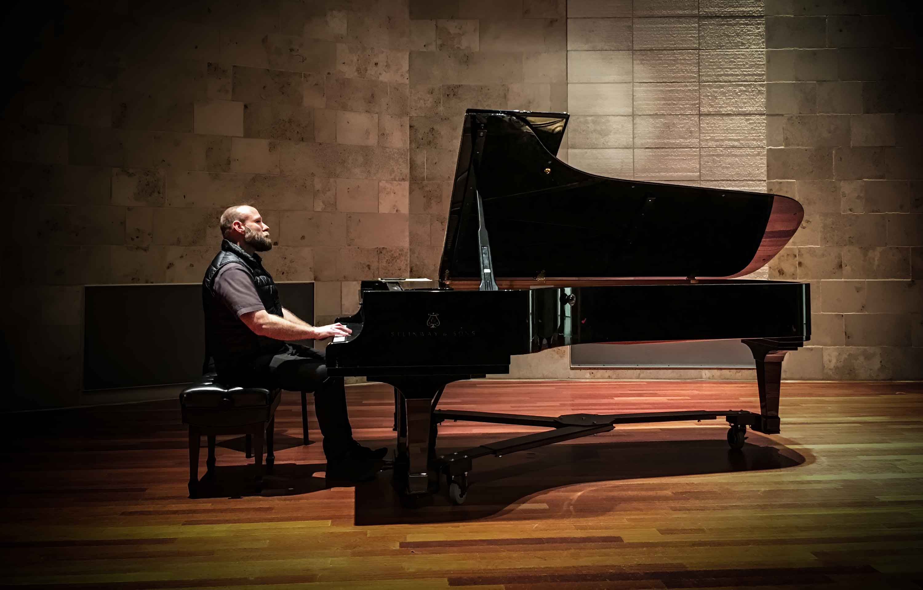 Nicholas Pavkovic at the piano